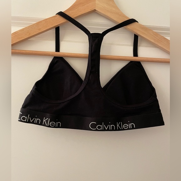 Calvin Klein Black Racerback Bralette - Picture 3 of 5